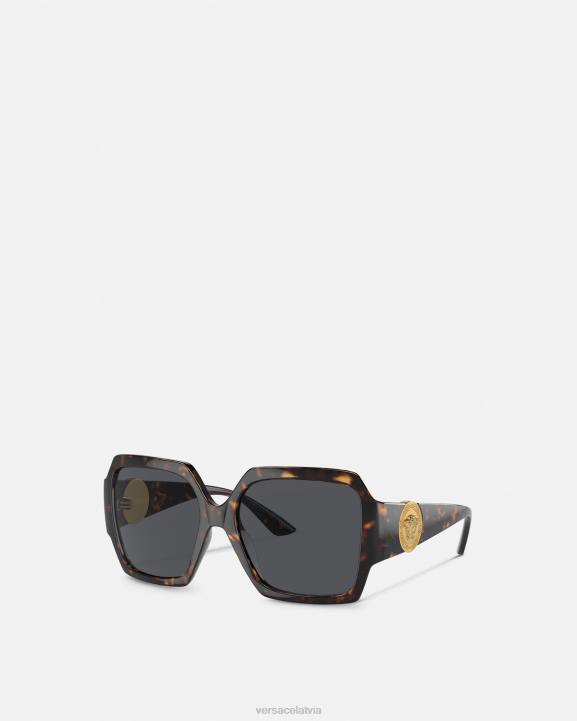 havana Piederumi Versace 806B588 sievietes medusa skrejceļa saulesbrilles