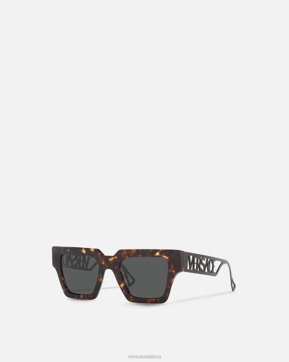 havana Piederumi Versace 806B620 sievietes 90. gadu vintage logo saulesbrilles