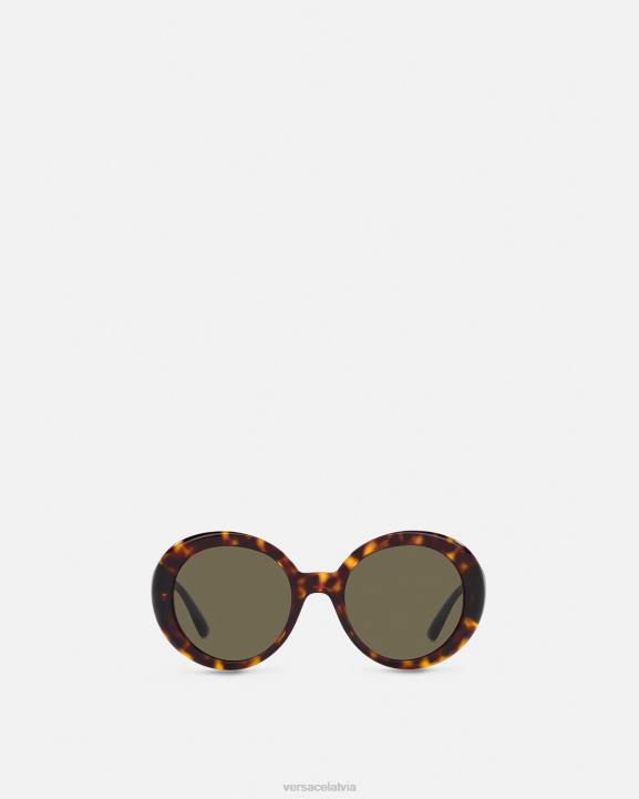 havana Piederumi Versace 806B655 sievietes medusa butterfly saulesbrilles papildus piemērotas