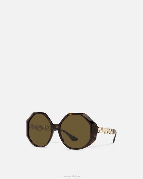 havana Piederumi Versace 806B686 sievietes greca saulesbrilles papildu fit