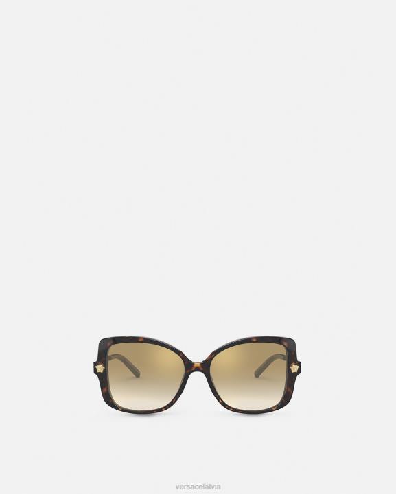 havana Piederumi Versace 806B687 sievietes medusa pop elegants saulesbrilles papildu fit