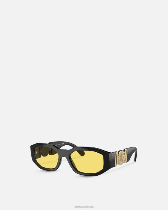 melns Piederumi Versace 806B591 sievietes medusa biggie saulesbrilles