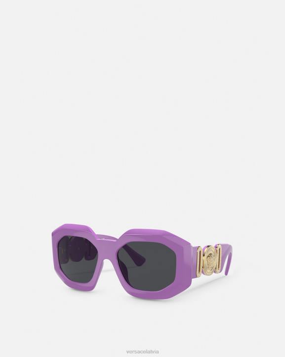 violets Piederumi Versace 806B636 sievietes maxi medusa biggie kvadrātveida saulesbrilles