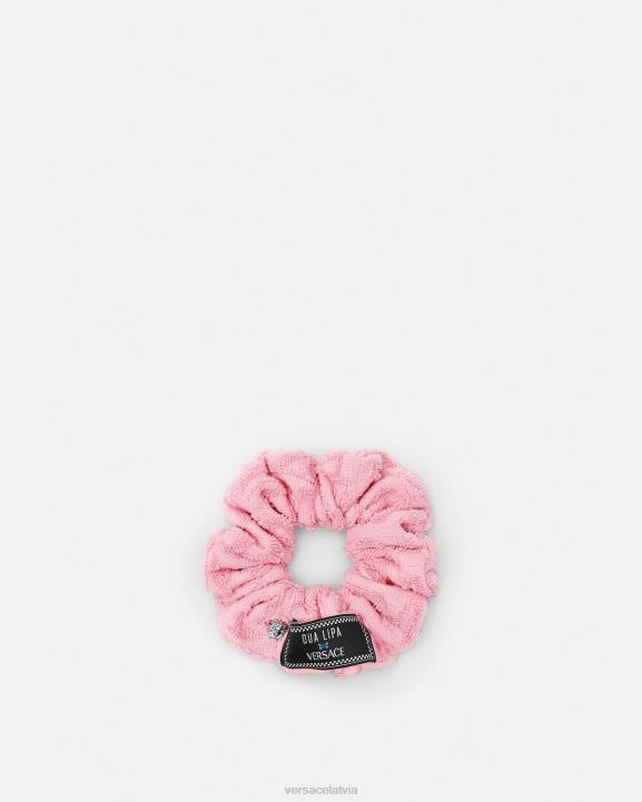 rozā Piederumi Versace 806B866 sievietes Allover dvieļu scrunchie