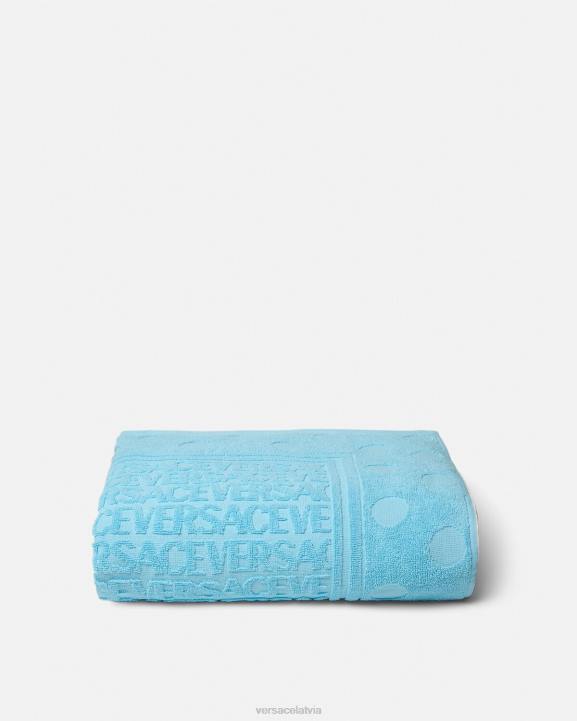 gaiši zils apakšveļa un pludmales apģērbs Versace 806B1197 sievietes allover polka dot vannas dvielis