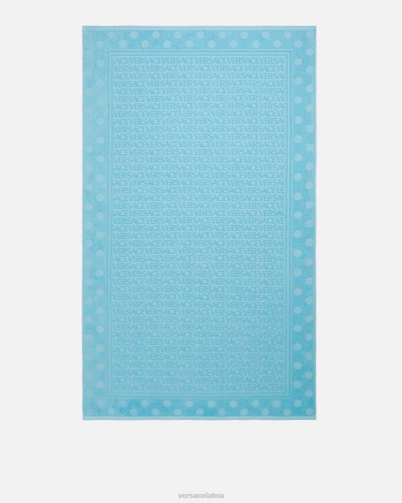 gaiši zils apakšveļa un pludmales apģērbs Versace 806B1197 sievietes allover polka dot vannas dvielis