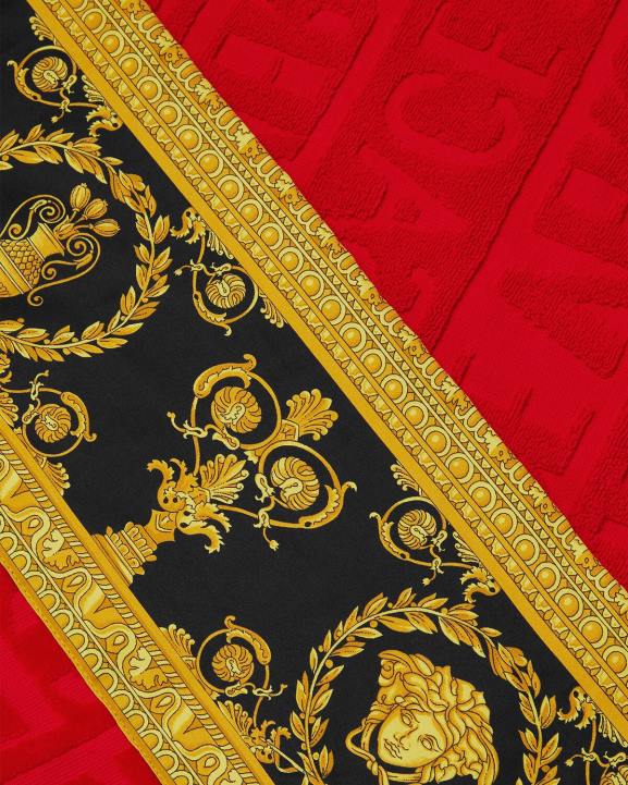 sarkans apakšveļa un pludmales apģērbs Versace 806B1201 sievietes i baroka pludmales dvielis