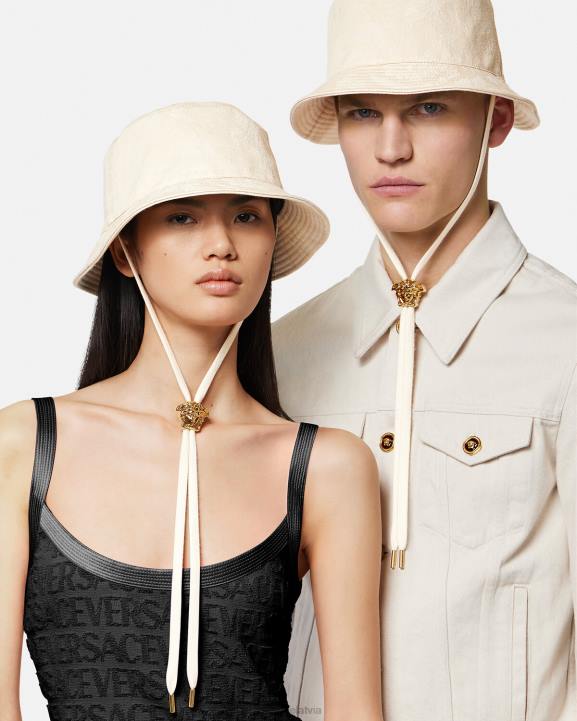 bēšs Piederumi Versace 806B870 sievietes baroka silueta kausa cepure