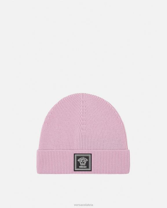 gaiši rozā Piederumi Versace 806B880 sievietes medūzas vilnas cepure