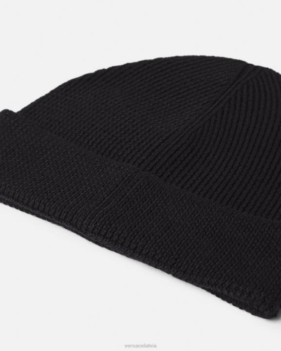 melns Piederumi Versace 806B907 sievietes medusa logo adīta pupiņa