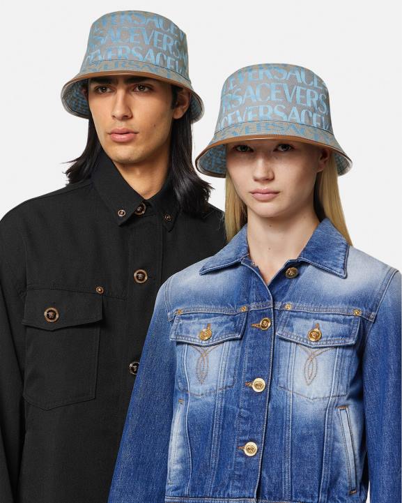 viena krāsa Piederumi Versace 806B869 sievietes allover kausa cepure