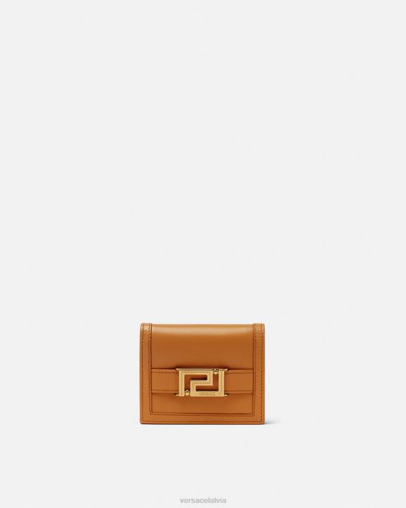 karamele Piederumi Versace 806B555 sievietes greca goddess bifold maks