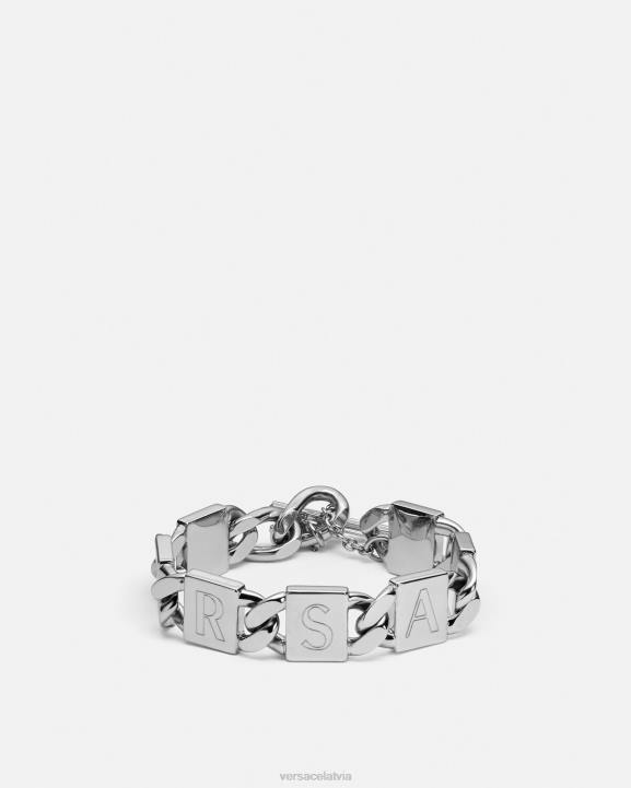 Sudrabs Piederumi Versace 806B737 sievietes flīžu rokassprādze