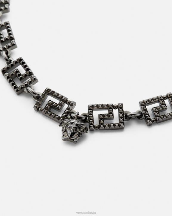 Sudrabs Piederumi Versace 806B764 sievietes greca kaklarota ar radzēm