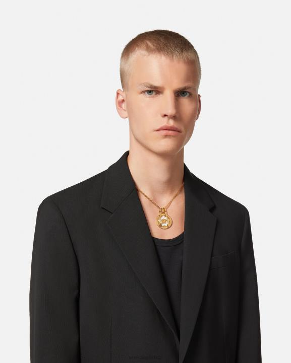 balts Piederumi Versace 806B815 sievietes medūzas plāksnes kaklarota