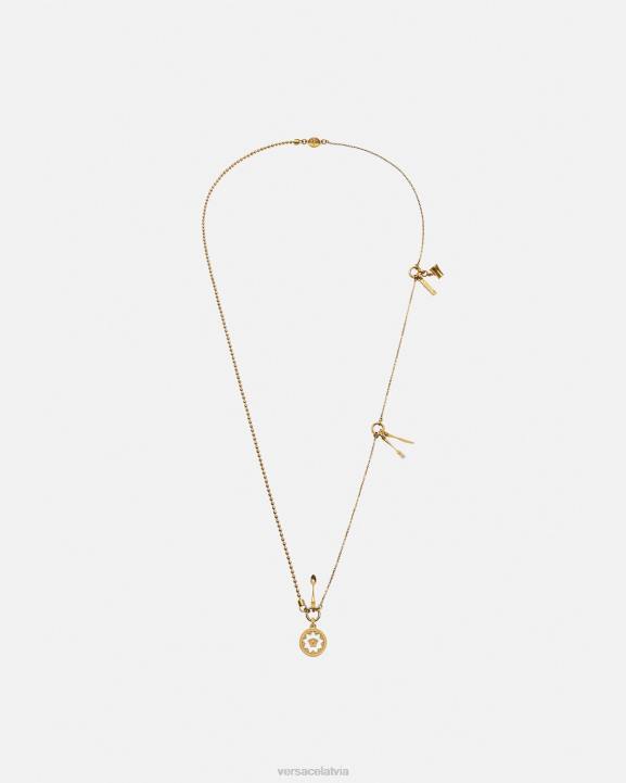 balts Piederumi Versace 806B818 sievietes medusa galda piederumu kaklarota