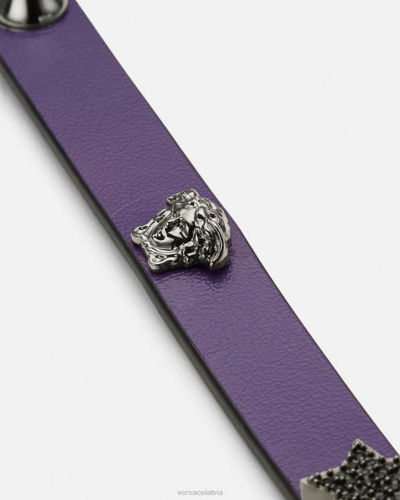 ceriņi Piederumi Versace 806B841 sievietes radžota ādas kaklasaite
