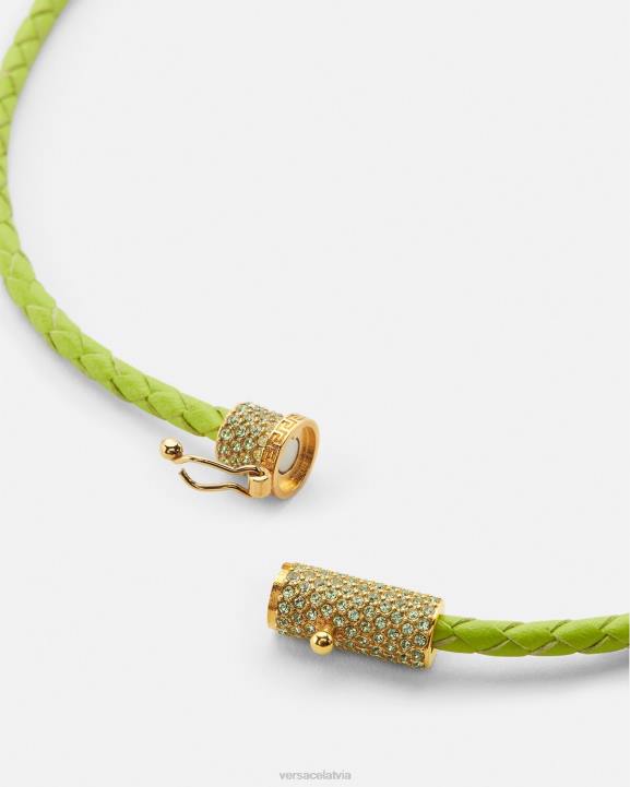 laims Piederumi Versace 806B853 sievietes kristāla medūzas ādas kaklarota
