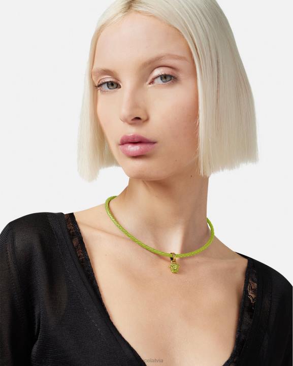 laims Piederumi Versace 806B853 sievietes kristāla medūzas ādas kaklarota