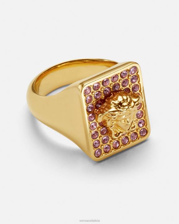 rozā & zelts Piederumi Versace 806B736 sievietes flīžu kristāla gredzens