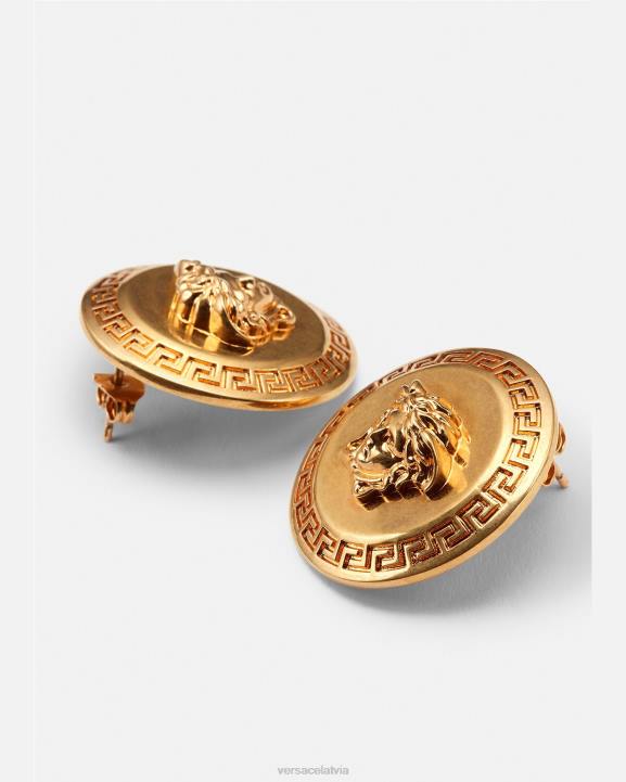 veltījums zelts Piederumi Versace 806B794 sievietes tribute medusa stud auskari