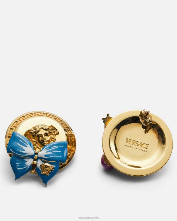 zelts Piederumi Versace 806B717 sievietes tauriņu medūzas auskari