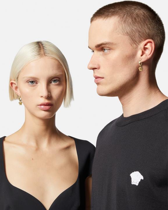 zelts Piederumi Versace 806B766 sievietes la medusa greca stīpas auskari