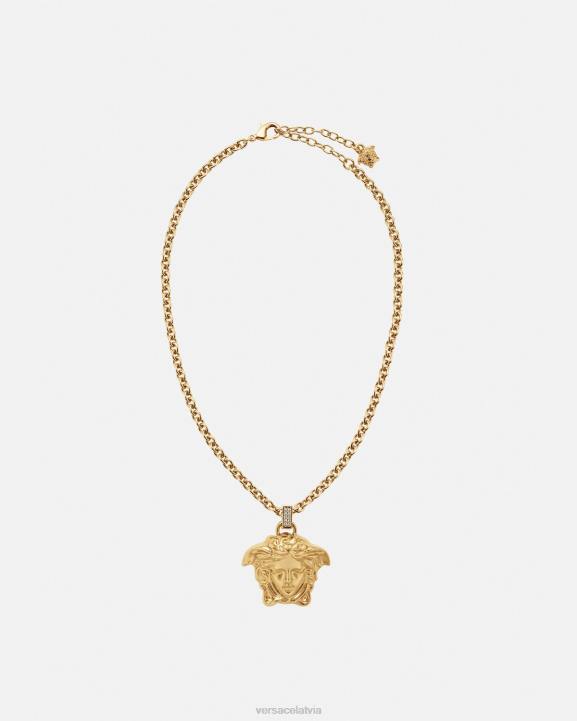 zelts Piederumi Versace 806B773 sievietes kristāla la medūzas kaklarota