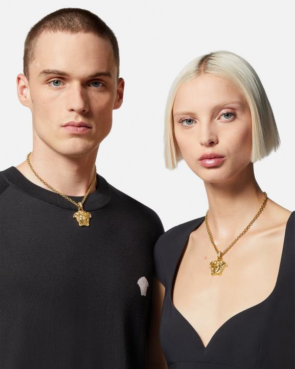 zelts Piederumi Versace 806B773 sievietes kristāla la medūzas kaklarota