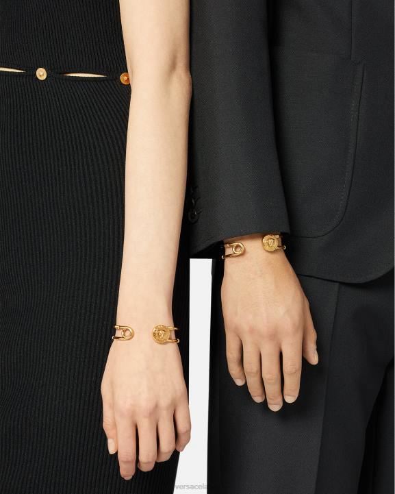 zelts Piederumi Versace 806B792 sievietes drošības adatas rokassprādze