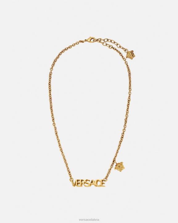 zelts Piederumi Versace 806B801 sievietes logo kaklarota