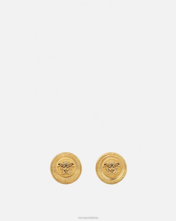 zelts Piederumi Versace 806B845 sievietes medusa biggie auskari