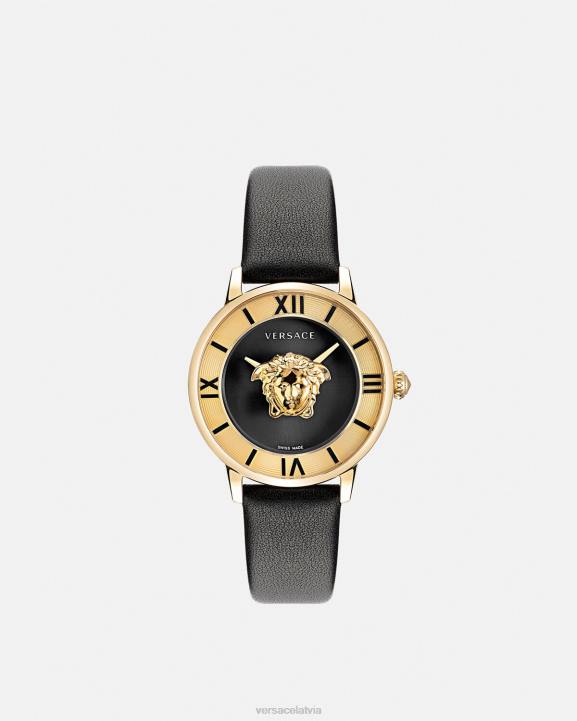 melns Piederumi Versace 806B986 sievietes la medusa pulkstenis