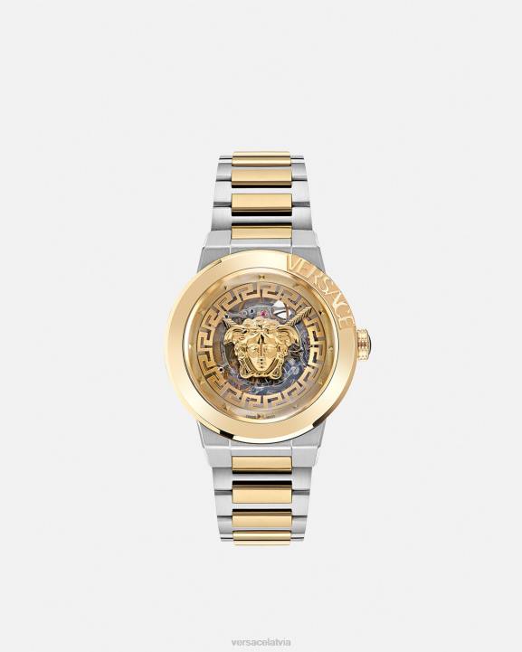 pnul Piederumi Versace 806B975 sievietes medusa infinite skeleton pulkstenis