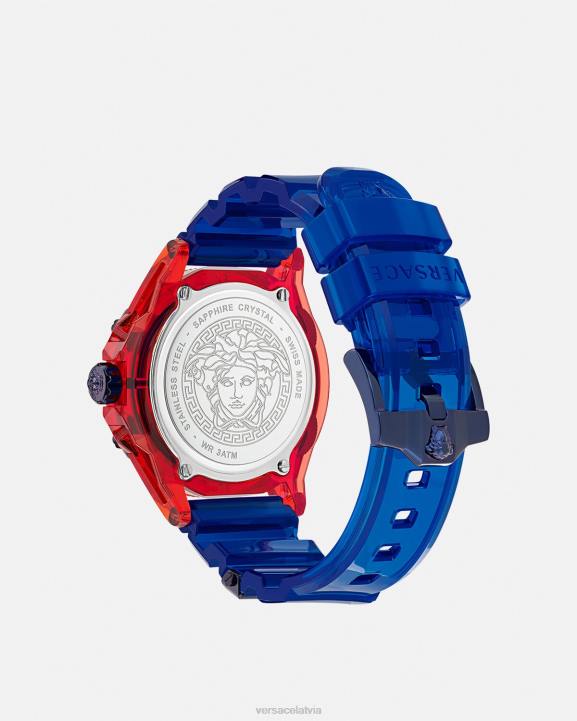 pnul Piederumi Versace 806B979 sievietes ikona aktīvā Mēness Jaungada truša pulkstenis