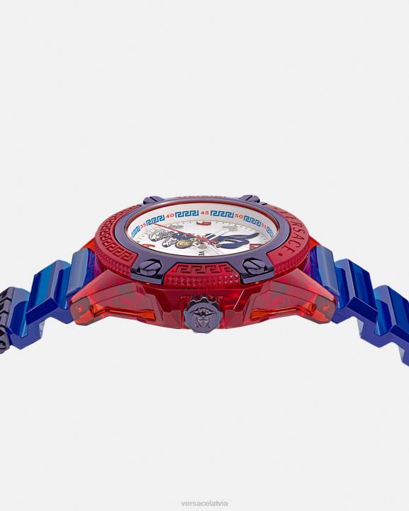 pnul Piederumi Versace 806B979 sievietes ikona aktīvā Mēness Jaungada truša pulkstenis