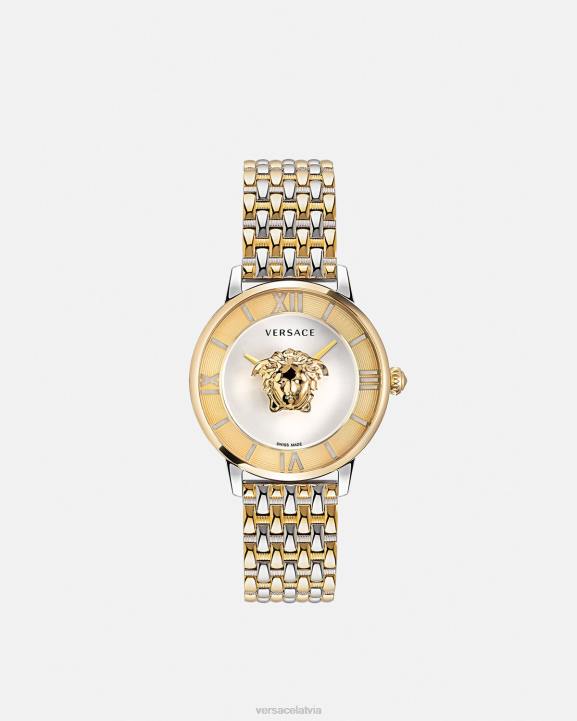 zelts un sudrabs Piederumi Versace 806B990 sievietes la medusa pulkstenis