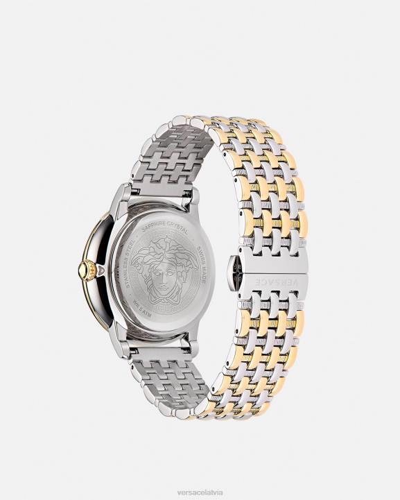 zelts un sudrabs Piederumi Versace 806B990 sievietes la medusa pulkstenis