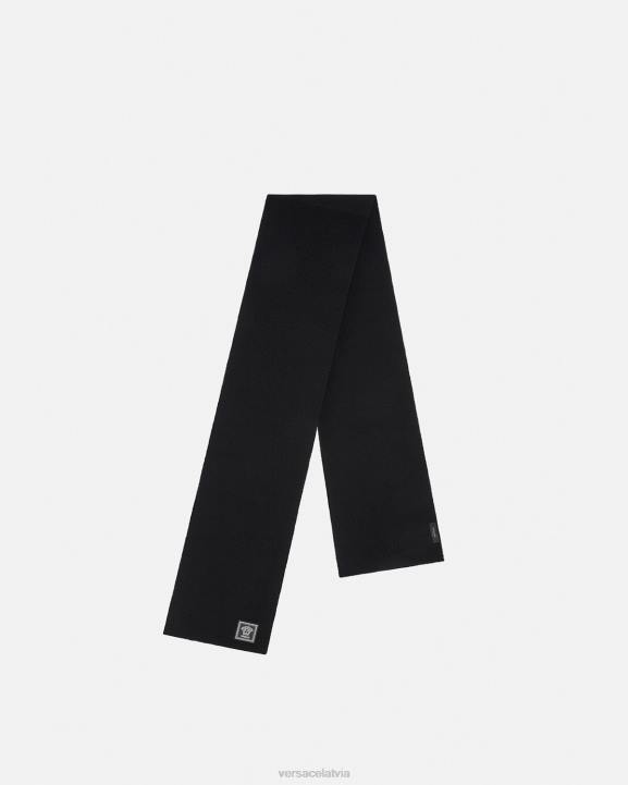melns Piederumi Versace 806B903 sievietes medūzas vilnas rievota šalle