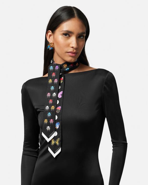 drukāt Piederumi Versace 806B863 sievietes tauriņi zīda šalles kaklasaite