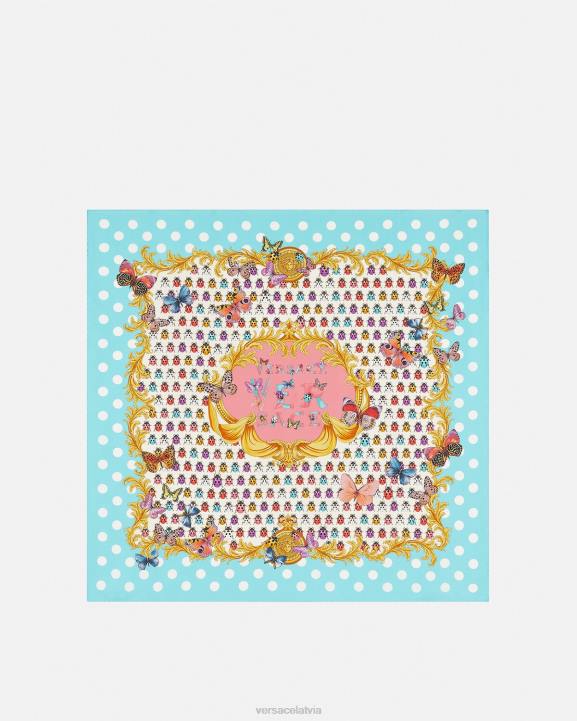 drukāt Piederumi Versace 806B889 sievietes tauriņi liels zīda foulard