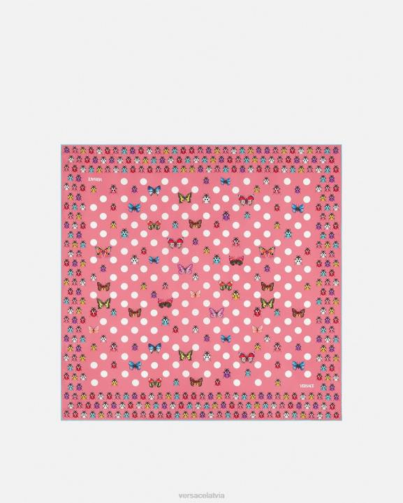 drukāt Piederumi Versace 806B892 sievietes tauriņi liels zīda foulard