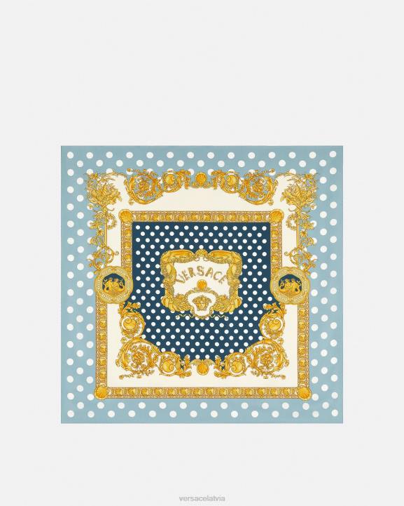 drukāt Piederumi Versace 806B898 sievietes gliemežvāku baroka lielais zīda foulards
