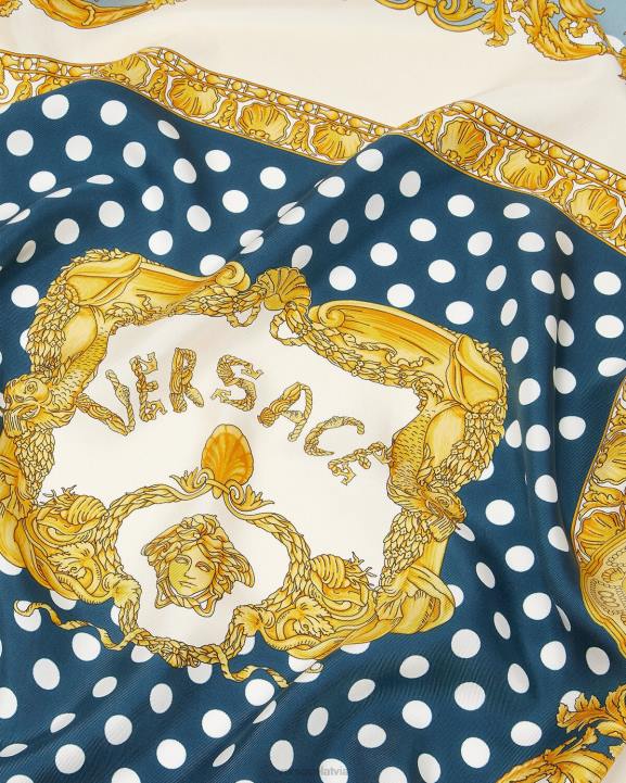 drukāt Piederumi Versace 806B898 sievietes gliemežvāku baroka lielais zīda foulards