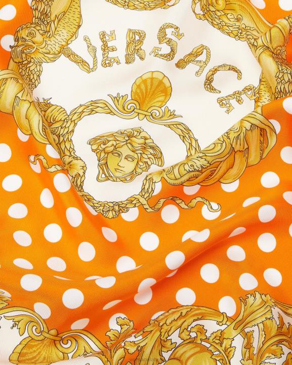 drukāt Piederumi Versace 806B899 sievietes gliemežvāku baroka lielais zīda foulards