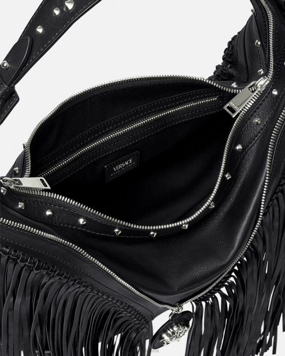 melns somas Versace 806B298 sievietes bārkstīm atkārtota klaiņojoša soma