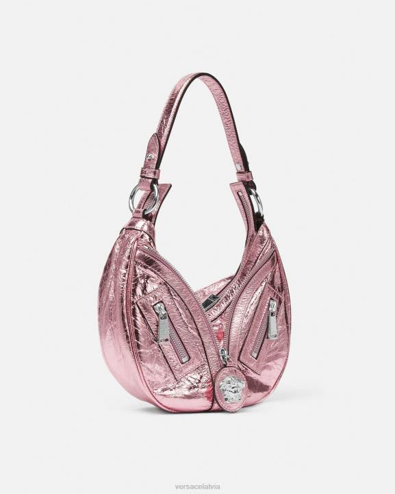 viena krāsa somas Versace 806B281 sievietes atkārtojiet metālisku mazu klaiņojošu somu