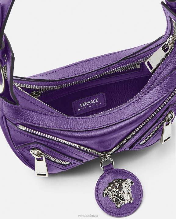 violets somas Versace 806B296 sievietes atkārtojiet mini klaiņojošo somu