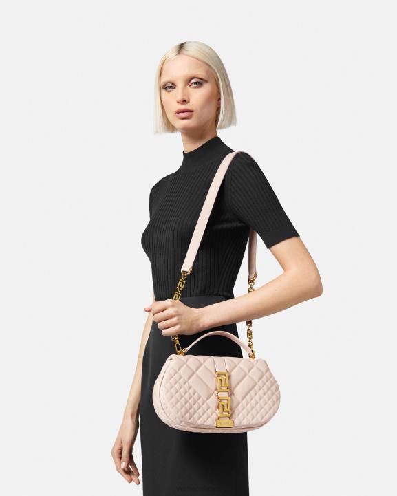 gaiši rozā somas Versace 806B245 sievietes greca goddess plecu soma