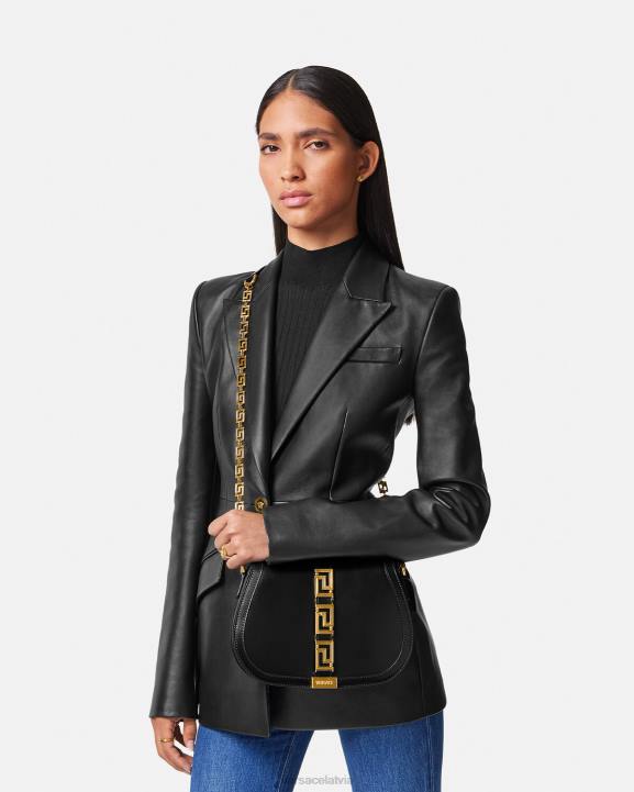 melns somas Versace 806B254 sievietes greca goddess liela plecu soma